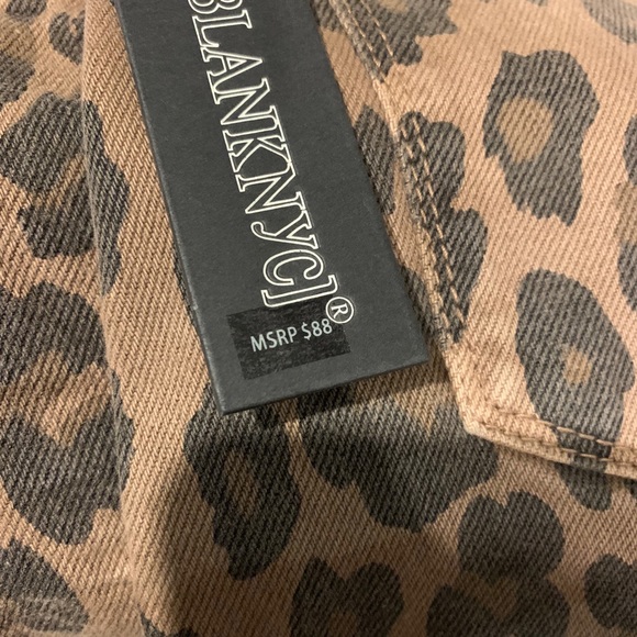 Nordstrom Leopard Print Denim Skirt 🐆 NEW Tags - Picture 6 of 8